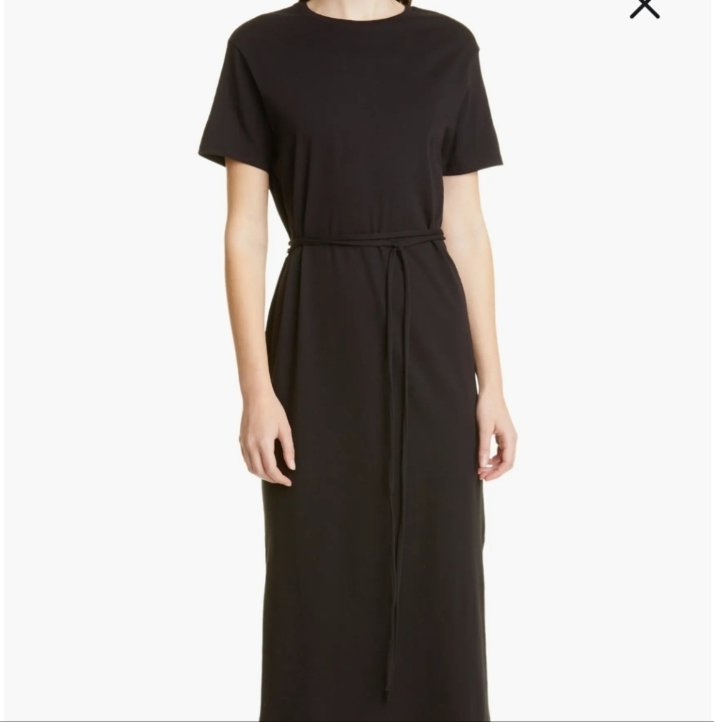 Vince Black Crew Neck T Shirt Dress M - Picture 10 of 10